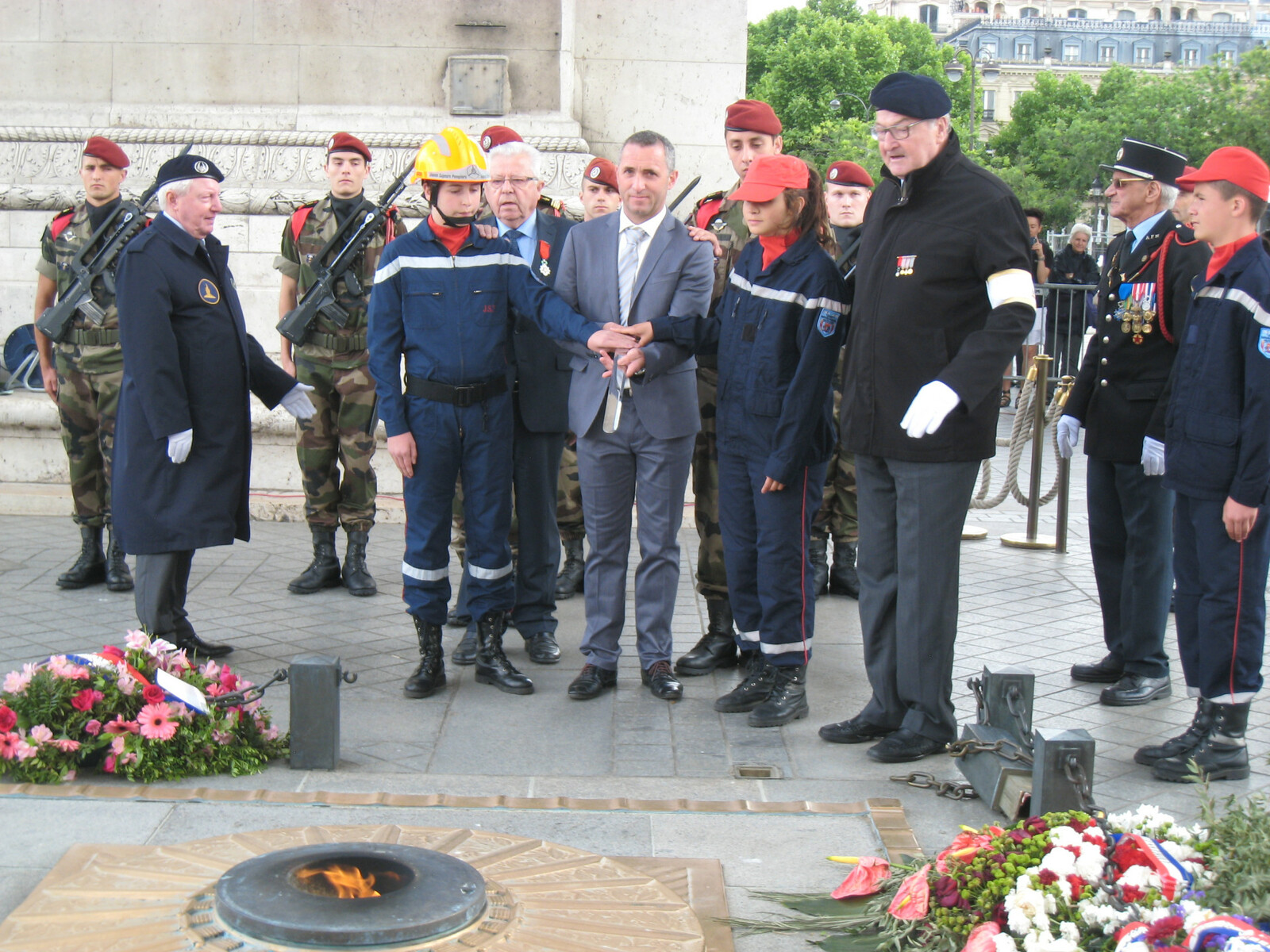 Prix de la Flamme sous l’Arc de Triomphe